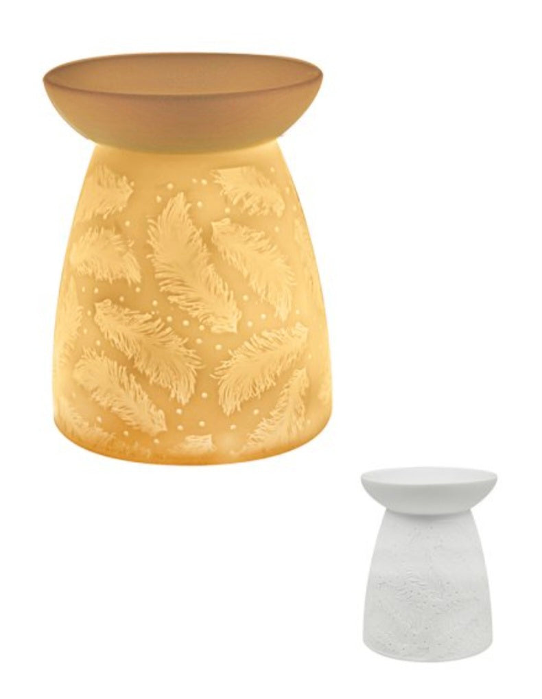 Feather Wax Melt/Oil Burner- White