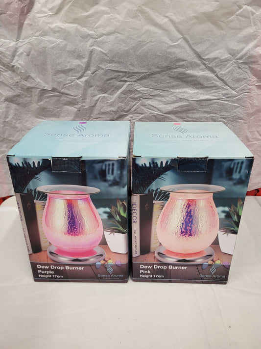 Dew Drop Purple Electric wax Melt Fragrance Burner