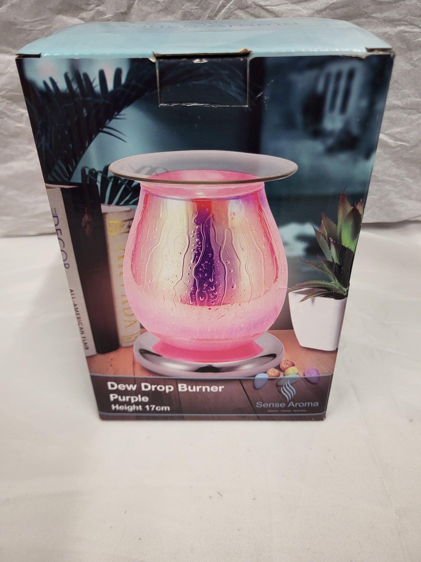 Dew Drop Purple Electric wax Melt Fragrance Burner