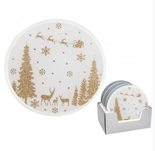 Christmas Glitter Candle Plate