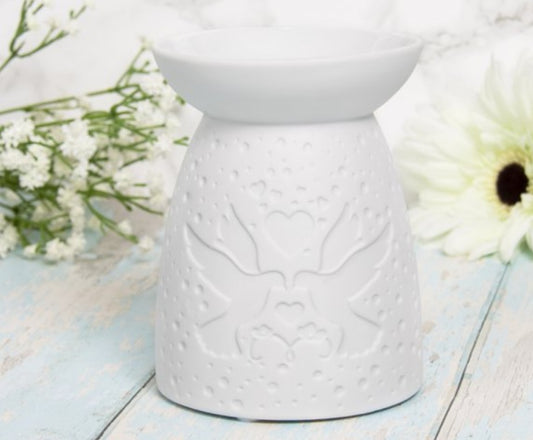 Love Bird  Wax Melt/Oil Burner- White